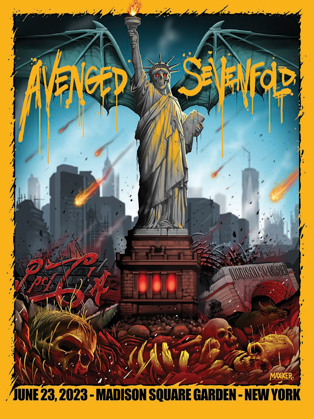 Avenged Sevenfold Tour Prints 2023 | INVISIBLE INDUSTRIES™